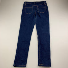 Load image into Gallery viewer, Girls Emerson, dark stretch denim jeans, Inside leg: 63cm, GUC, size 10