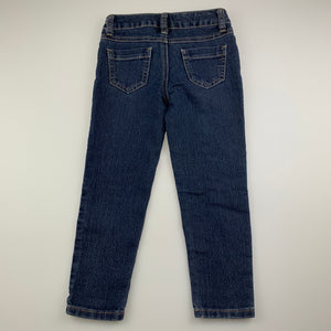 Girls Target, blue stretch denim jeans, adjustable, EUC, size 4
