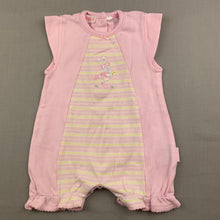 Load image into Gallery viewer, Girls Le Bon, soft cotton romper, rabbit, EUC, size 000