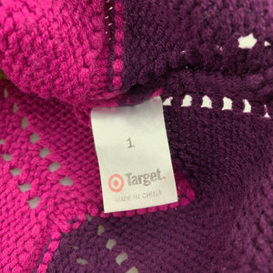 Girls Target, Winnie the Pooh / Eeyore knit poncho, EUC, size 1