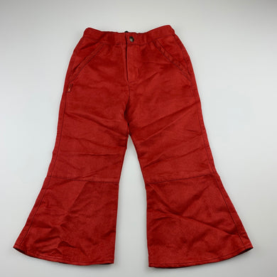 Girls Jean Bourget, soft feel faux suede pants, elasticated, Inside leg: 35cm, EUC, size 4