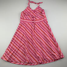 Load image into Gallery viewer, Girls H&amp;T, lightweight cotton halter-neck dress, GUC, size 4