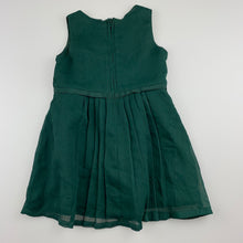 Load image into Gallery viewer, Girls Carter&#39;s, bottle green lined tulle party dress, EUC, size 0