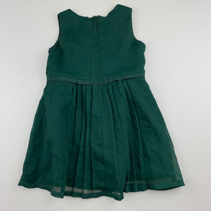 Girls Carter's, bottle green lined tulle party dress, EUC, size 0