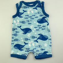 Load image into Gallery viewer, Boys Dymples, soft cotton bodysuit / romper, fish, 0, size 0000