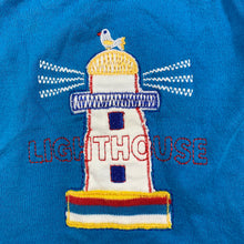 Load image into Gallery viewer, Boys Woolies Babes, soft cotton singlet top, lighthouse, EUC, size 000