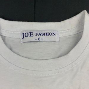 Boys Joe Fashion, white soft cotton t-shirt / top, EUC, size 6