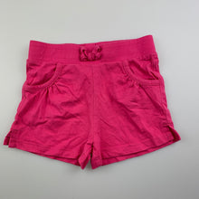 Load image into Gallery viewer, Girls Tiny Little Wonders, pink soft cotton shorts, elasticated, EUC, size 0