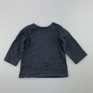 Unisex Target, grey long sleeve t-shirt / top, EUC, size 0000