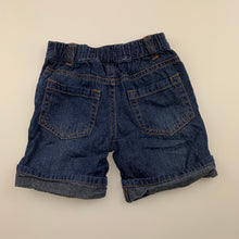 Load image into Gallery viewer, Boys Baby Baby, lightweight denim shorts, elasticated, GUC, size 00