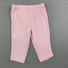 Load image into Gallery viewer, Girls Carter&#39;s, pink cotton leggings / bottoms, GUC, size 3 months