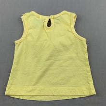 Load image into Gallery viewer, Girls Tiny Little Wonders, yellow cotton top, EUC, size 000