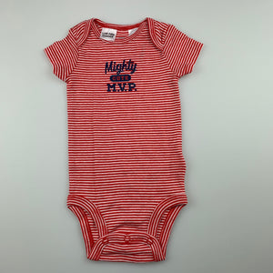 Boys Carter's, soft cotton bodysuit / romper, EUC, size 000