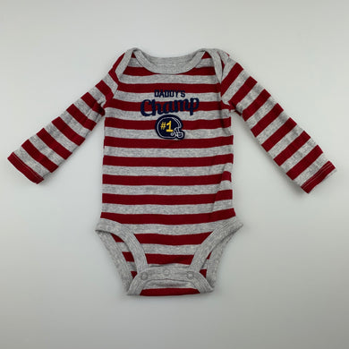 Boys Carter's, soft cotton bodysuit / romper, daddy, EUC, size 3 months