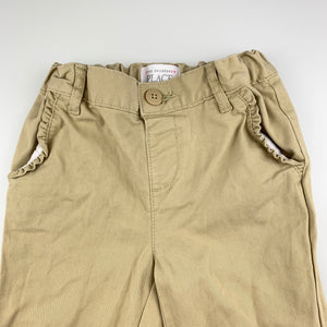 Girls The Children's Place, soft feel stretch cotton pants, adjustable, Inside leg: 43.5cm, EUC, size 5