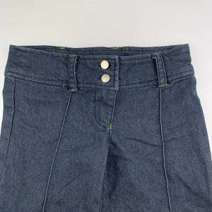 Girls Junior Zone, cropped lightweight denim pants, Inside leg: 35cm, GUC, size 7