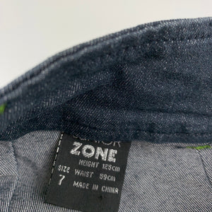 Girls Junior Zone, cropped lightweight denim pants, Inside leg: 35cm, GUC, size 7