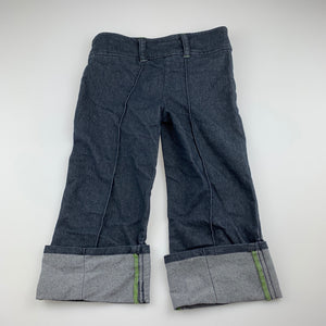 Girls Junior Zone, cropped lightweight denim pants, Inside leg: 35cm, GUC, size 7