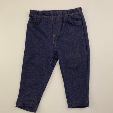 Girls Carter's, stretchy denim leggings / bottoms, EUC, size 00