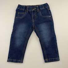 Load image into Gallery viewer, Boys Anko, blue denim jeans, adjustable, EUC, size 1