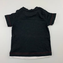 Load image into Gallery viewer, Boys Ollie&#39;s Place, black cotton t-shirt / top, rock star, GUC, size 00