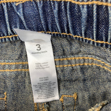 Load image into Gallery viewer, Boys Carter&#39;s, blue denim jeans, elasticated, EUC, size 3 months