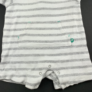 Boys Offspring, striped cotton romper, GUC, size 6 months