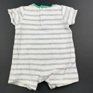 Boys Offspring, striped cotton romper, GUC, size 6 months