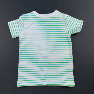 Boys Baby Patch, striped stretchy t-shirt / top, fish, FUC, size 0000