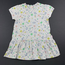 Load image into Gallery viewer, Girls Marquise, grey marle cotton casual dress, FUC, size 1