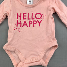 Load image into Gallery viewer, Girls Kids &amp; Co Baby, pink cotton bodysuit / romper, GUC, size 0000