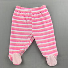 Load image into Gallery viewer, Girls My Kid, soft feel velour footed leggings / bottoms, EUC, size 0000