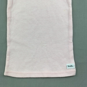 Girls Target, pink stripe cotton singlet top, EUC, size 000