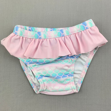 Girls Target, ruffle swim bottoms, EUC, size 00