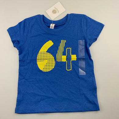 Boys Dymples, blue cotton t-shirt / top, NEW, size 1