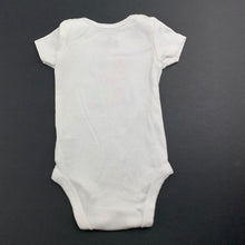 Load image into Gallery viewer, Girls Carter&#39;s, white soft cotton bodysuit / romper, GUC, size 0000