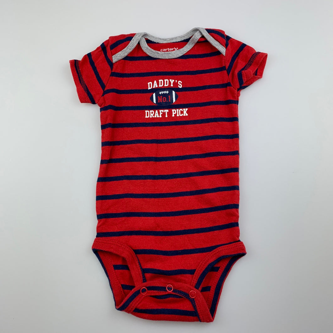 Boys Carter's, soft cotton bodysuit / romper, GUC, size 6 months