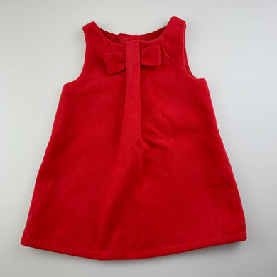 Girls Target, red soft feel lined party dress, GUC, size 1