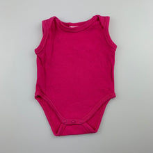 Load image into Gallery viewer, Girls Baby Berry, pink cotton bodysuit / romper, GUC, size 0000