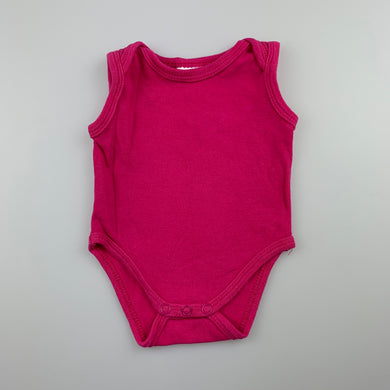 Girls Baby Berry, pink cotton bodysuit / romper, GUC, size 0000