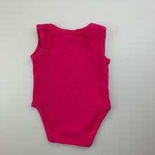 Load image into Gallery viewer, Girls Baby Berry, pink cotton bodysuit / romper, GUC, size 0000