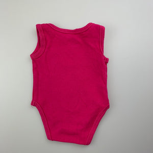 Girls Baby Berry, pink cotton bodysuit / romper, GUC, size 0000