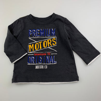 Boys Target, soft cotton long sleeve t-shirt / top, EUC, size 00