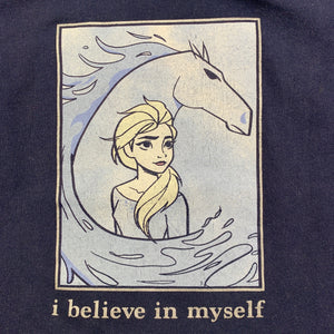 Girls Disney, Frozen Elsa cotton t-shirt / top, cracking on print, FUC, size 1