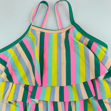 Load image into Gallery viewer, Girls Cotton On, striped swim one-piece, light mark on chest, FUC, size 3
