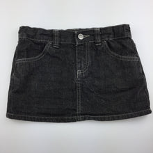 Load image into Gallery viewer, Girls Doghouse, dark denim skirt, adjustable, GUC, size 7