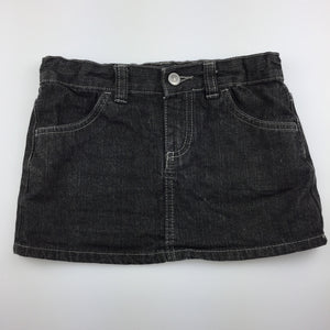 Girls Doghouse, dark denim skirt, adjustable, GUC, size 7