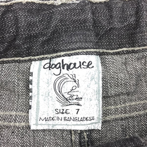 Girls Doghouse, dark denim skirt, adjustable, GUC, size 7