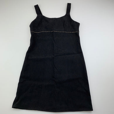 Girls Friends by Jesse, black lightweight stretch party dress, L: 68cm, GUC, size 8