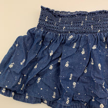 Load image into Gallery viewer, Girls Anko, blue floral casual skirt, elasticated, GUC, size 2
